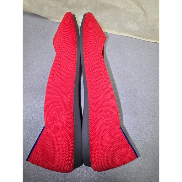 Rothy's The Point Red Knit Ballet Flats Women's Size 6 - Picture 4 of 8